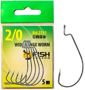 Крючок Fish Season Wide Range Worm №4 BN 5шт офсет. 2315-04F