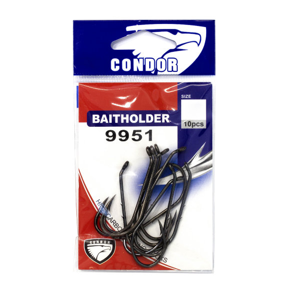 Крючок Condor BAITHOLDER №1/0 BN 50 шт/упак