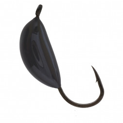 Мормышка вольфрам LumiCom Банан с ушком Ф2.5 обмазка черн. BL, цена за 1 шт.