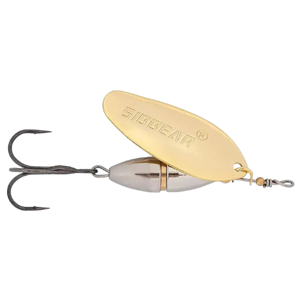 Блесна SIBBEAR вращающаяся Pulsaro №3 L  55 мм, W  7.0 гр, C  Brass