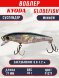 Воблер KYODA Globefish Minnow-77SP, длина 7,7 см, вес 10.0 гр цвет P1277, заглубление 0,8-1,2 м
