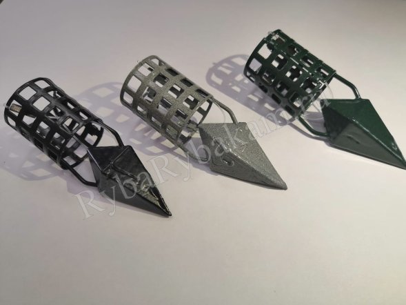 Кормушка Vikfish сербская пуля D30, 70 гр. леска, ил