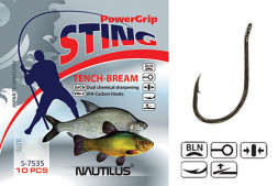 Крючок Nautilus Sting Tench Bream S-7535BLN №14 10шт