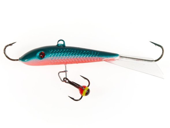 Балансир рыболовный для зимней рыбалки Lucky John Fin 70мм+тройник 71513-54