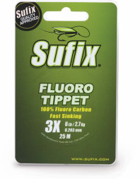 Леска флюорокарбон Sufix Fluoro Tippet Clear 25м 0.138мм 1.4 кг