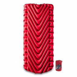 KLYMIT Надувной коврик Insulated Static V Luxe pad Red, красный