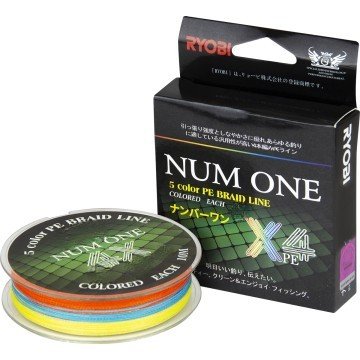 Шнур Ryobi NUM ONE PE4X-100M 0.8#/0,140 mm Multi Colour