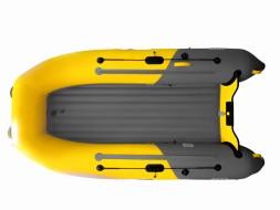 Надувная лодка Boatsman 320AS НДНД Sport графитово-желтый