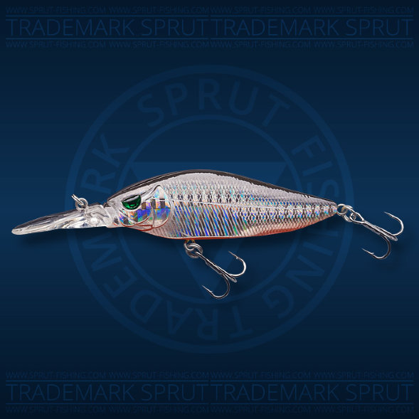 Воблер Sprut Goromo 75F 12г/SBK