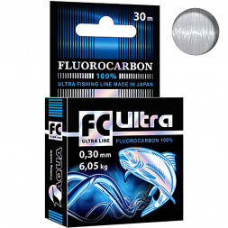 Леска Aqua FC Ultra Fluorocarbon 0.30 30м