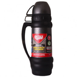 Термос Арктика 109-1000М с доп чашкой, черный