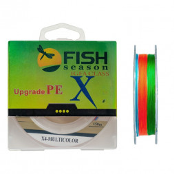 Леска плет. FISH SEASON X4 0.10 150м multicolor