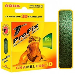 Леска плетеная AQUA ProFix Chameleon 3D Jungle 0.18 100м