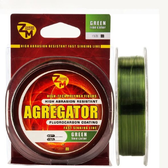 Леска ZanderMaster AGREGATOR 50m, 0.148мм х 2.8кг зелёная
