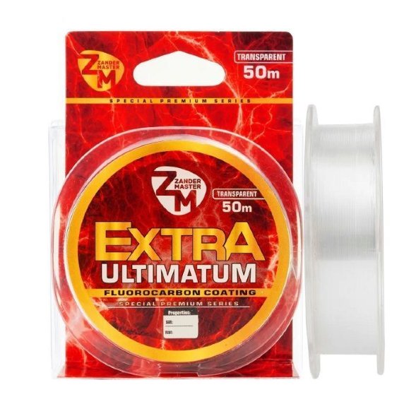 Леска ZanderMaster EXTRA Ultimatum 50m, 0.165мм х 4.3кг прозрачная