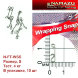 Безузловая застежка Namazu WRAPPING SNAP, цв. BN, р. S, test-4 кг уп.10 шт